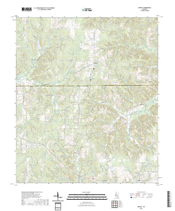 Midway topographic map thumbnail
