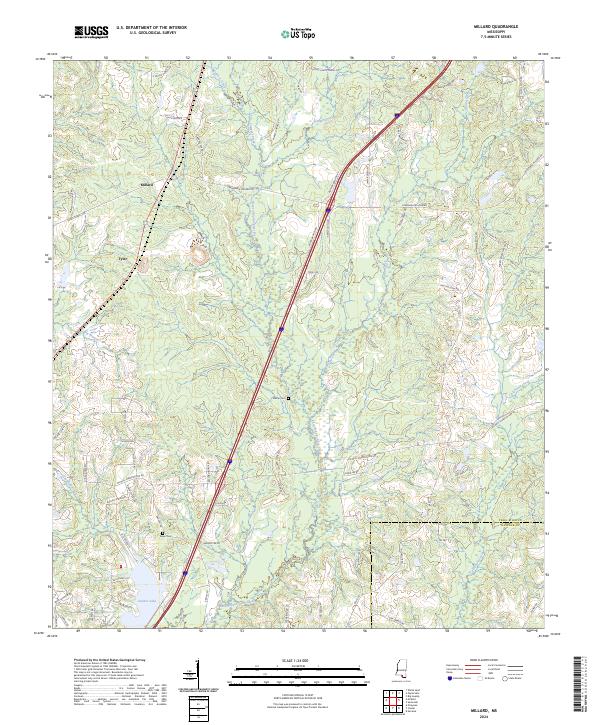 Millard topographic map thumbnail