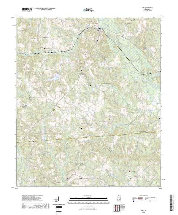 Mize topographic map thumbnail