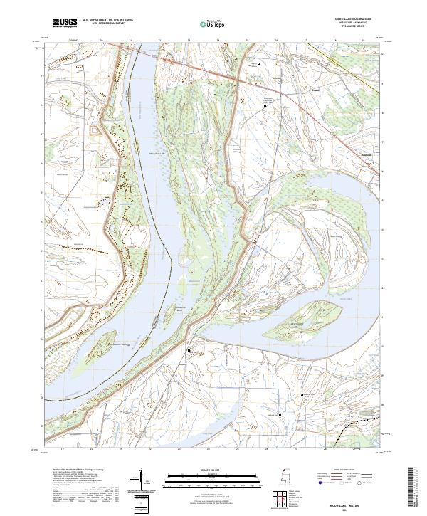 Moon Lake topographic map thumbnail