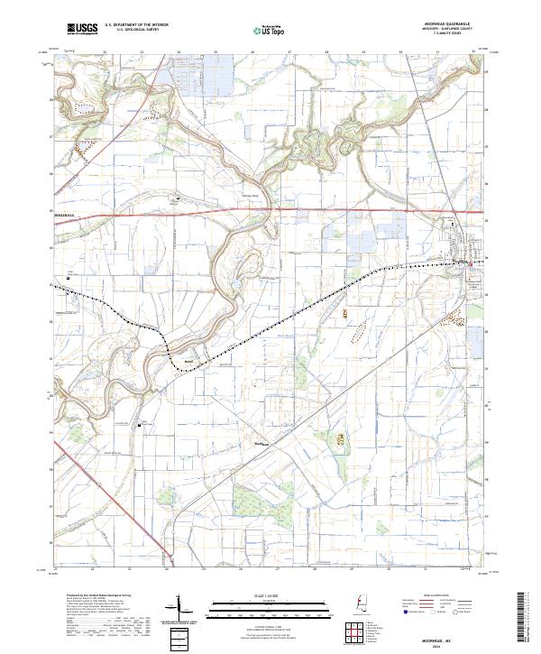 Moorhead topographic map thumbnail