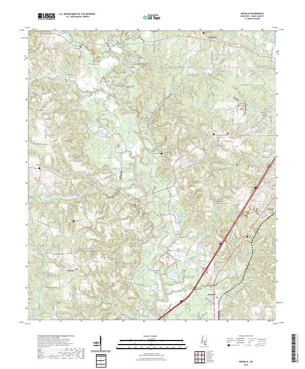 Moselle topographic map thumbnail