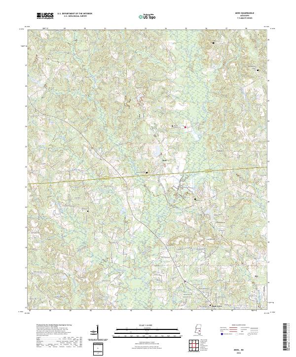 Moss topographic map thumbnail