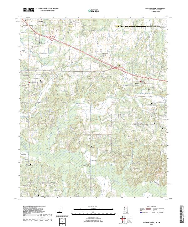 Mount Pleasant topographic map thumbnail