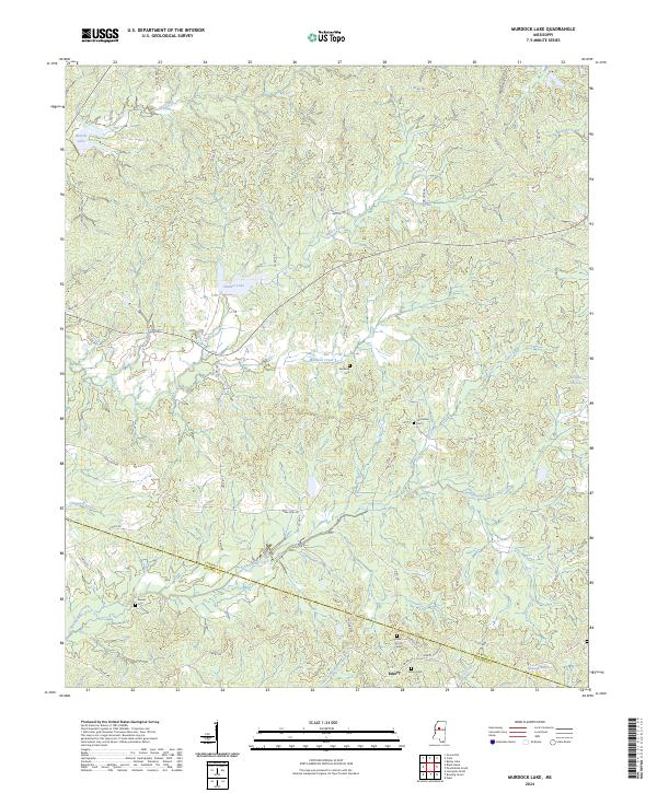 Murdock Lake topographic map thumbnail