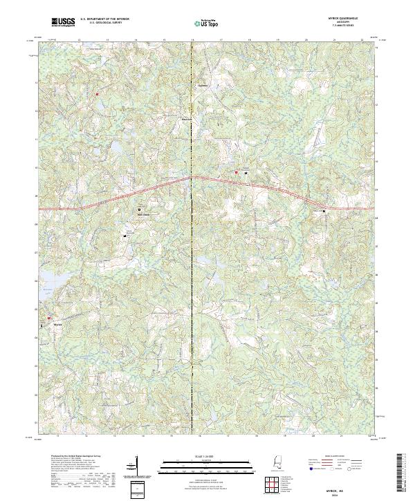 Myrick topographic map thumbnail