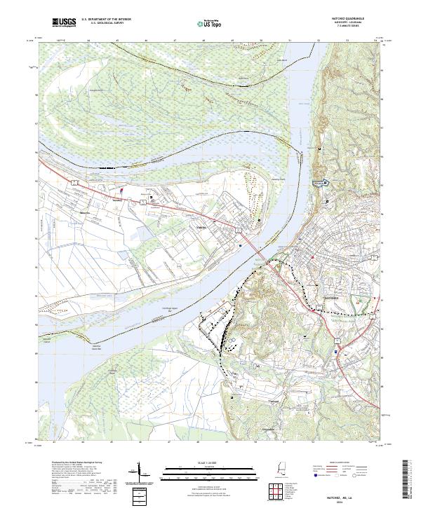 Natchez 2024 topographic map thumbnail