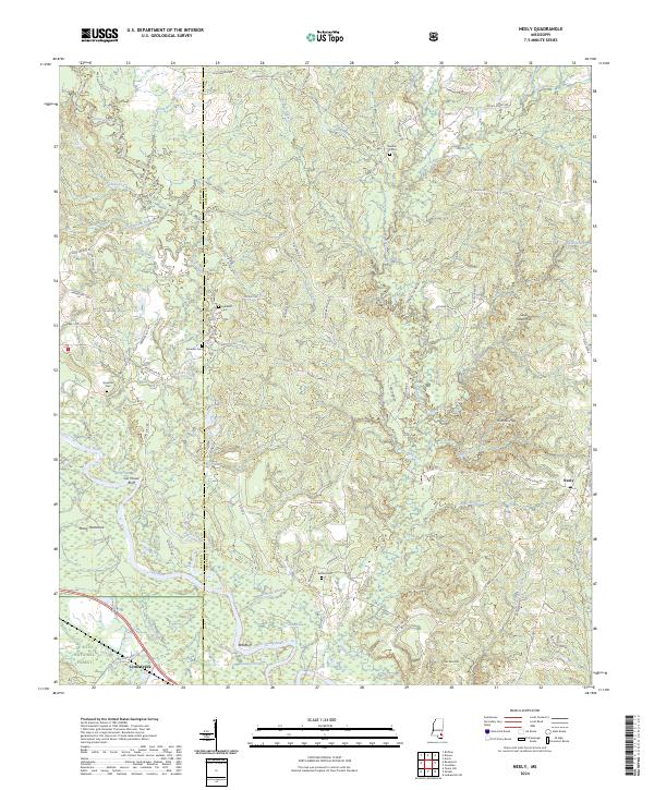 Neely topographic map thumbnail