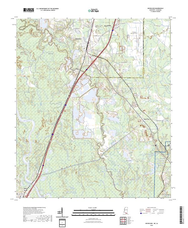 Nicholson topographic map thumbnail