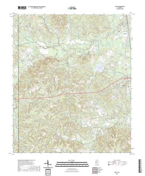 Nola topographic map thumbnail
