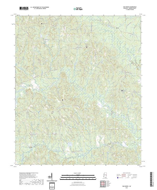 Oak Grove 2024 topographic map thumbnail