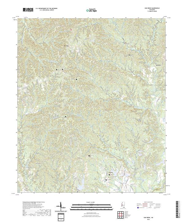 Oak Ridge topographic map thumbnail