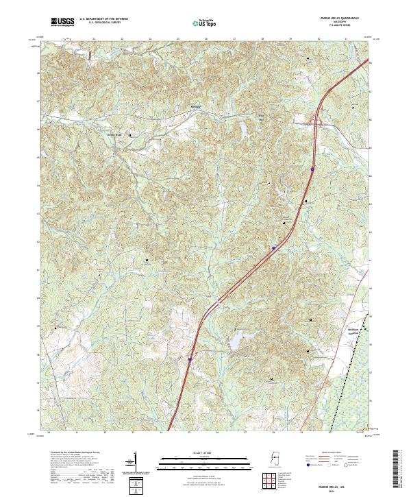 Owens Wells topographic map thumbnail