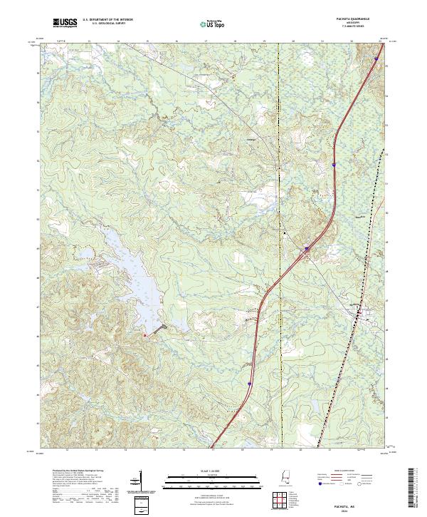 Pachuta topographic map thumbnail