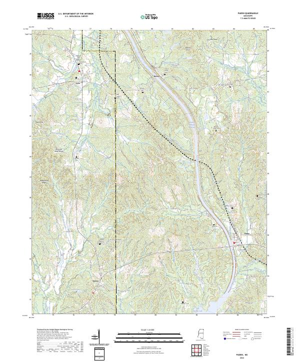 Paden topographic map thumbnail