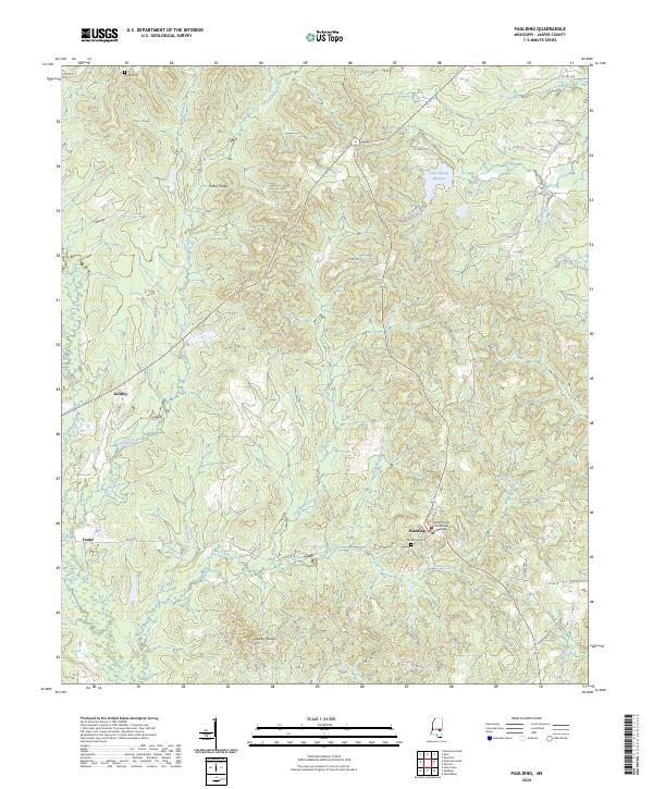 Paulding topographic map thumbnail