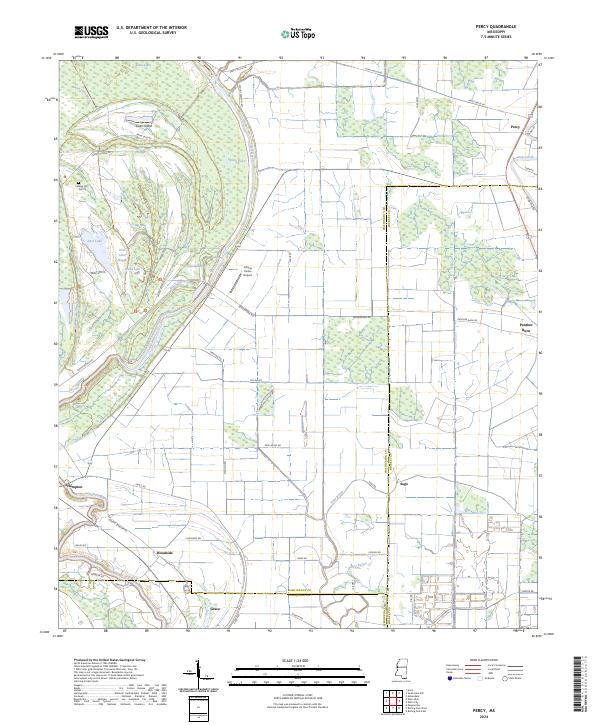 Percy topographic map thumbnail