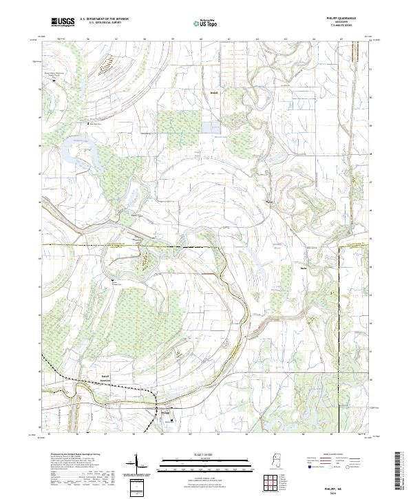 Philipp topographic map thumbnail