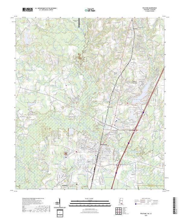 Picayune 2024 topographic map thumbnail
