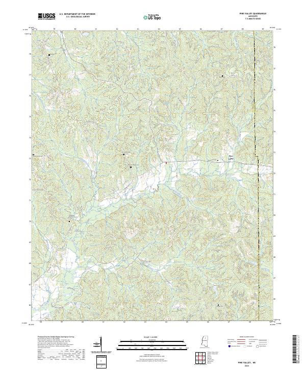 Pine Valley 2024 topographic map thumbnail