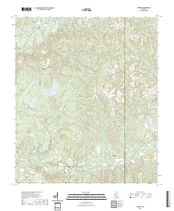 Pinebur 2024 topographic map thumbnail