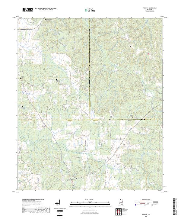 Preston topographic map thumbnail