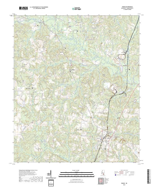 Purvis 2024 topographic map thumbnail