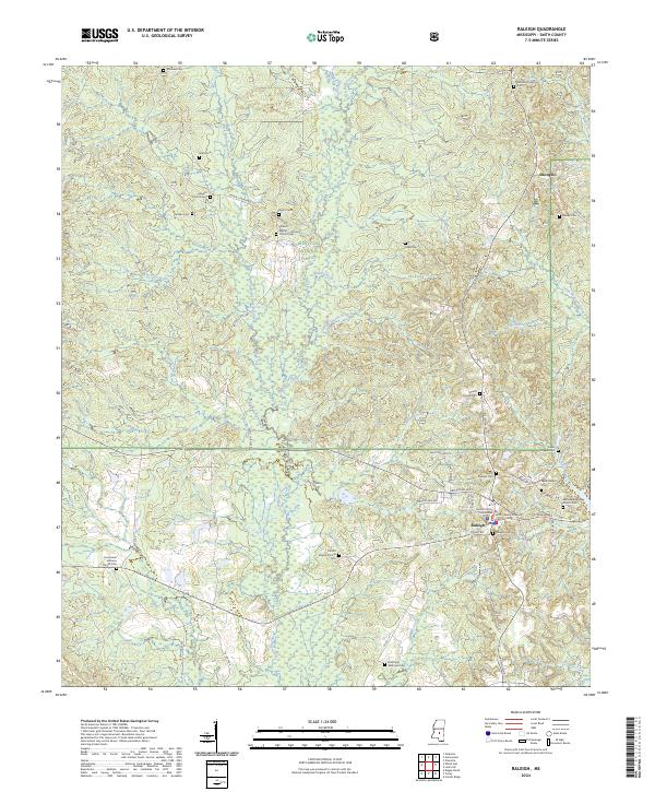 Raleigh topographic map thumbnail