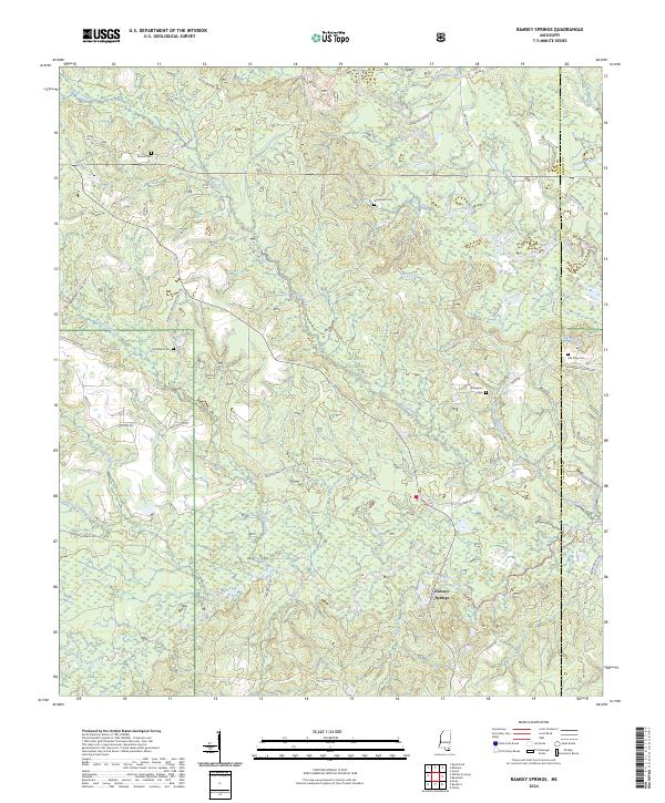 Ramsey Springs topographic map thumbnail