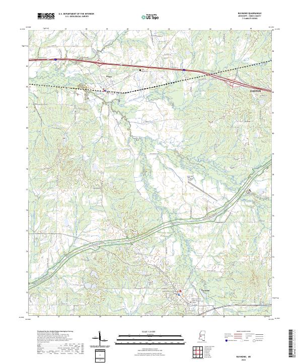 Raymond 2024 topographic map thumbnail