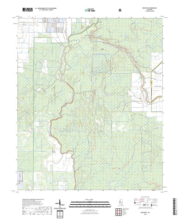 Red Rock 2024 topographic map thumbnail