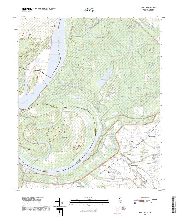 Rena Lara topographic map thumbnail