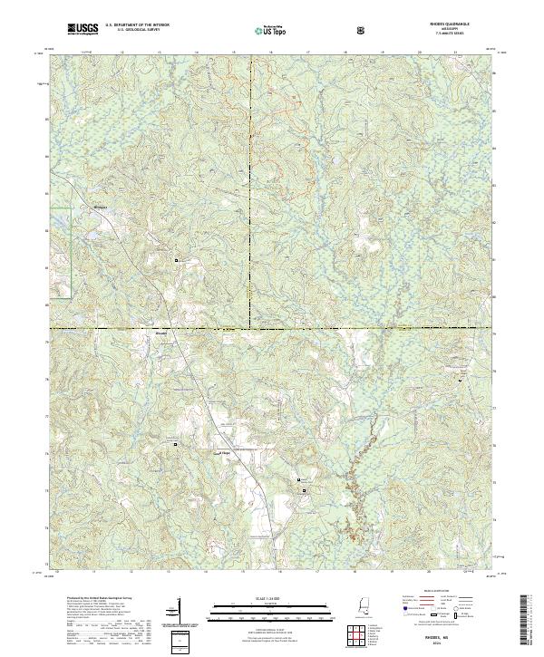 Rhodes 2024 topographic map thumbnail