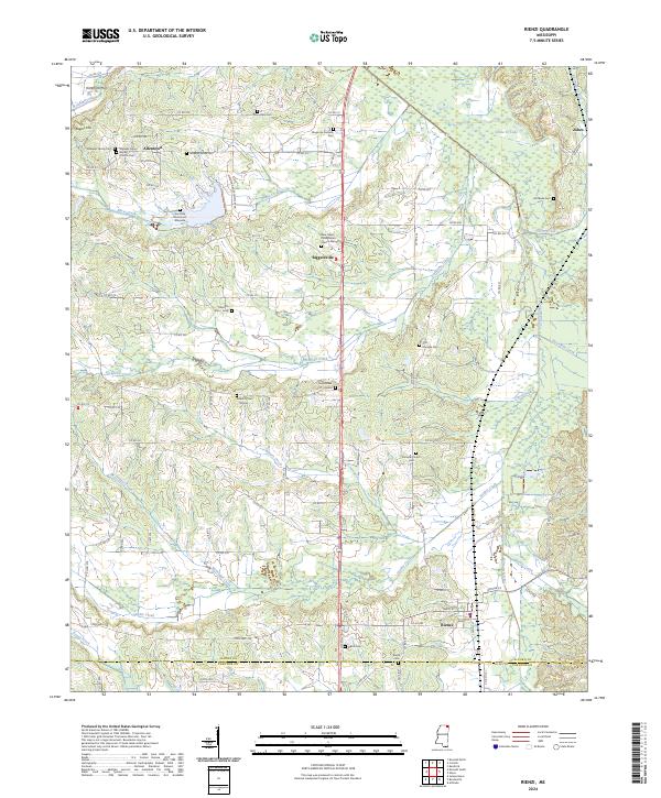 Rienzi topographic map thumbnail