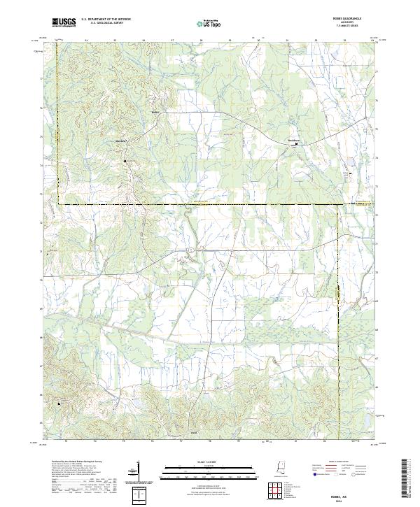 Robbs topographic map thumbnail
