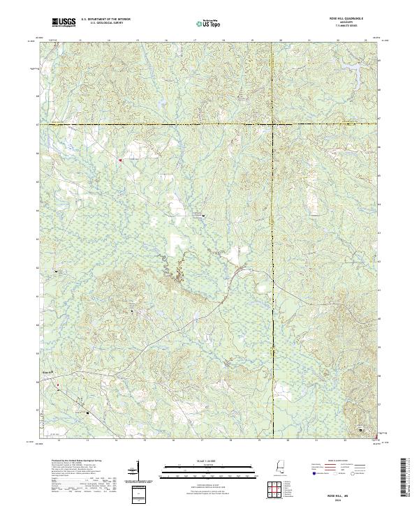 Rose Hill 2024 topographic map thumbnail
