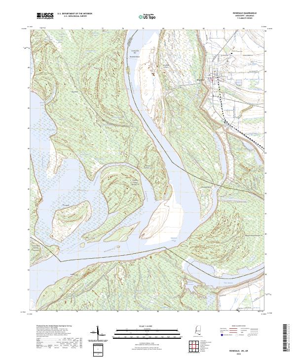 Rosedale topographic map thumbnail