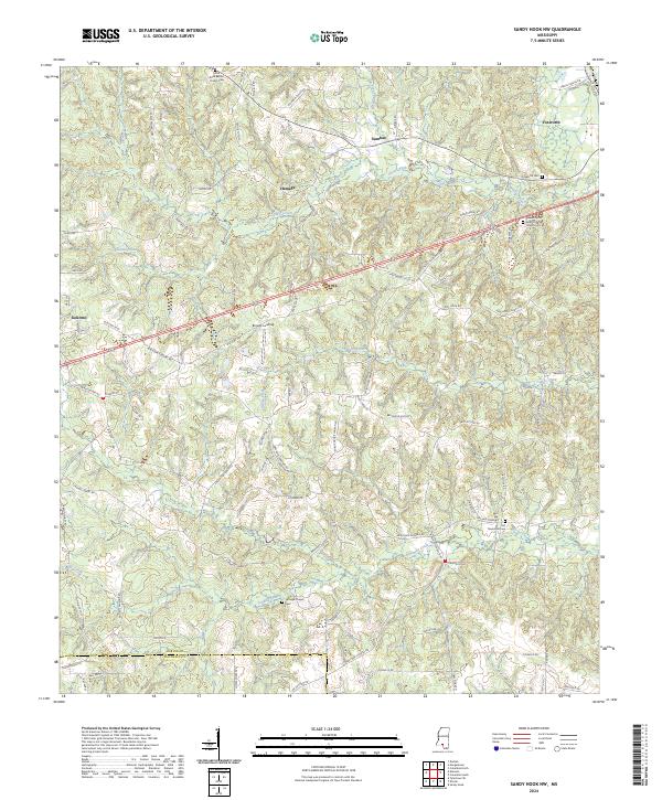 Sandy Hook NW 2024 topographic map thumbnail