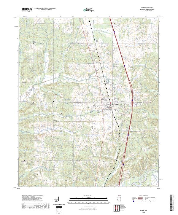 Sardis topographic map thumbnail