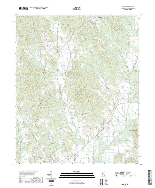 Sarepta 2024 topographic map thumbnail