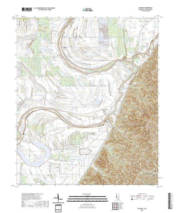 Satartia topographic map thumbnail