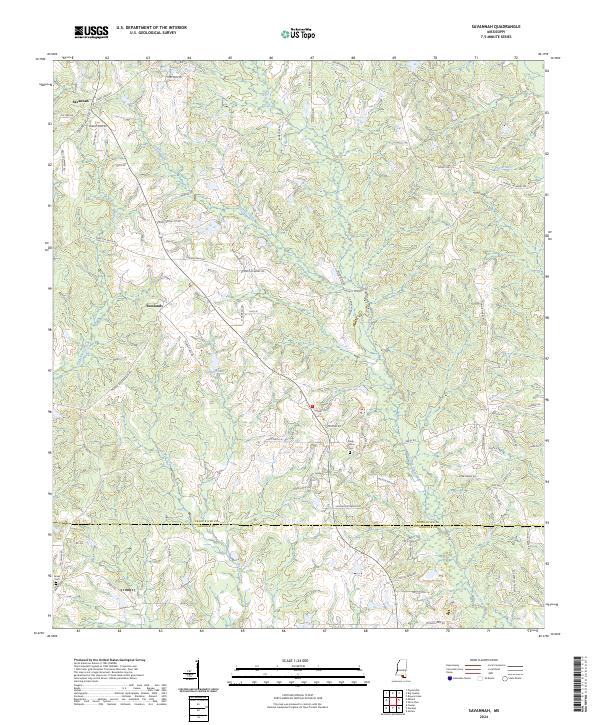Savannah topographic map thumbnail