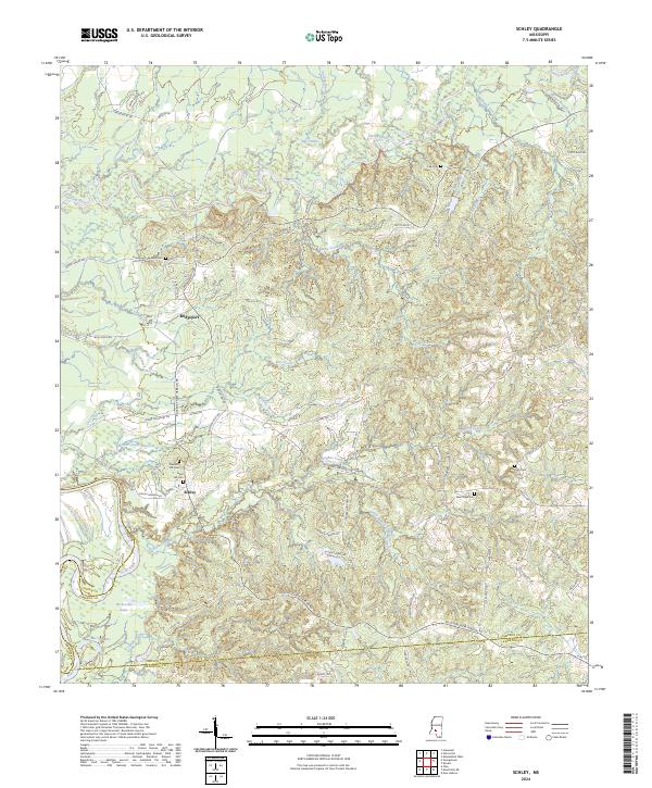 Schley topographic map thumbnail