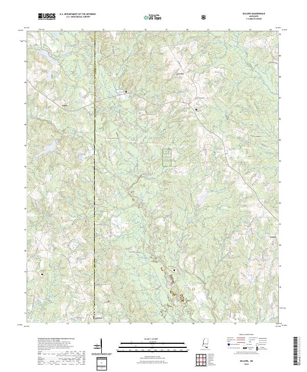 Sellers topographic map thumbnail