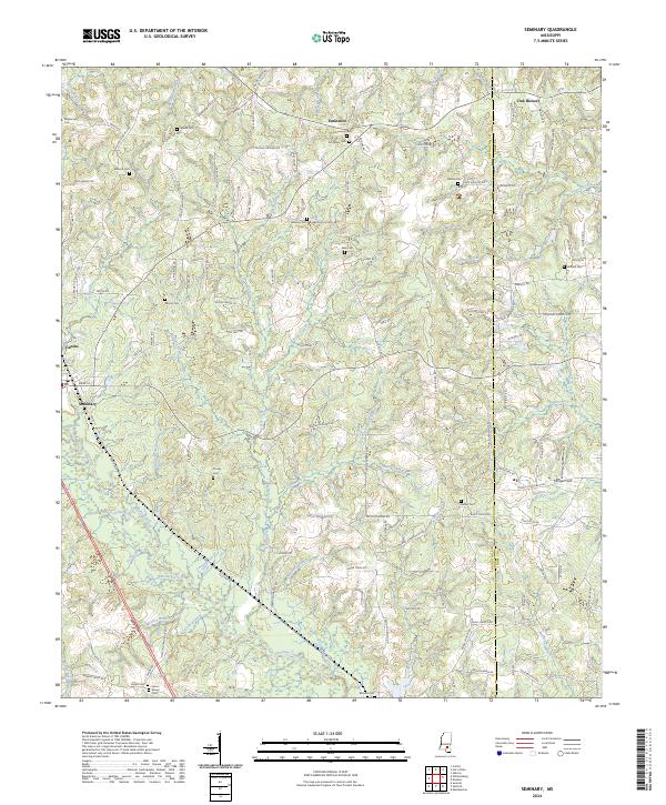 Seminary topographic map thumbnail
