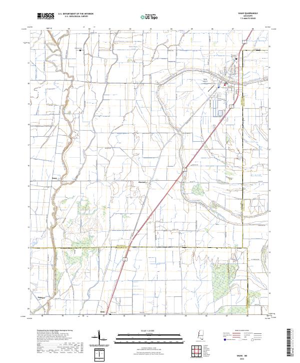 Shaw topographic map thumbnail