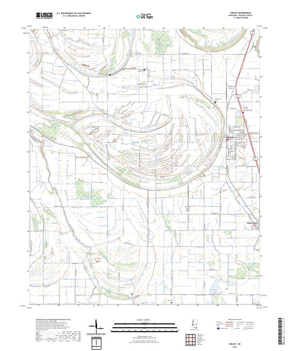 Shelby 2024 topographic map thumbnail