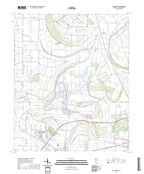 Shellmound 2024 topographic map thumbnail