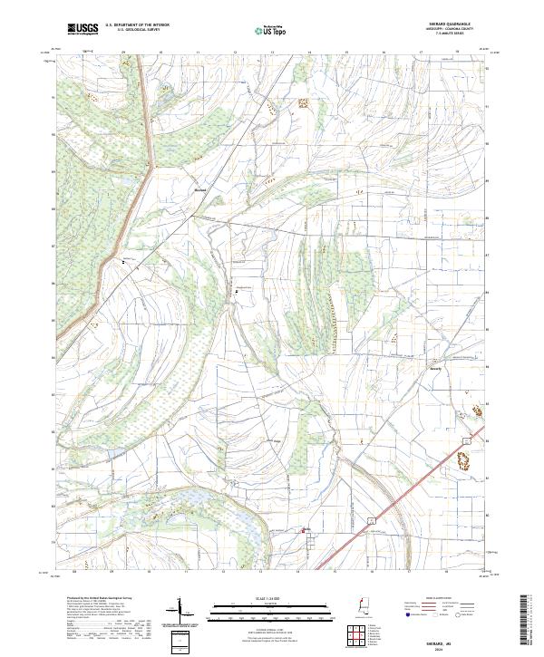 Sherard topographic map thumbnail