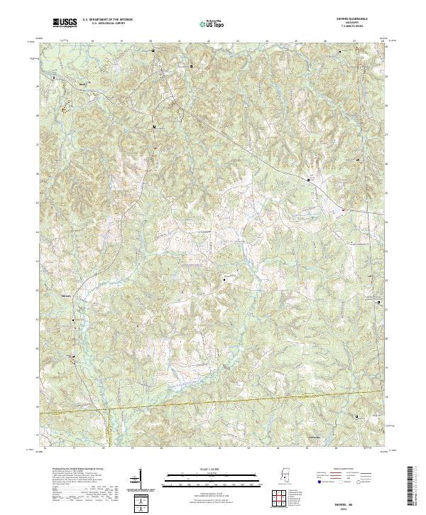 Shivers topographic map thumbnail